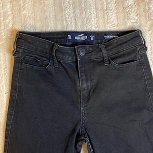 Hollister 5S women’s mid-rise super skinny black jeans
